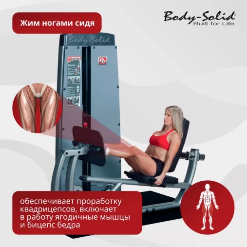 Грузоблочный тренажер Жим ногами Body-Solid ProDual DCLP-SF Грузоблочный тренажер Жим ногами Body-Solid ProDual DCLP-SF