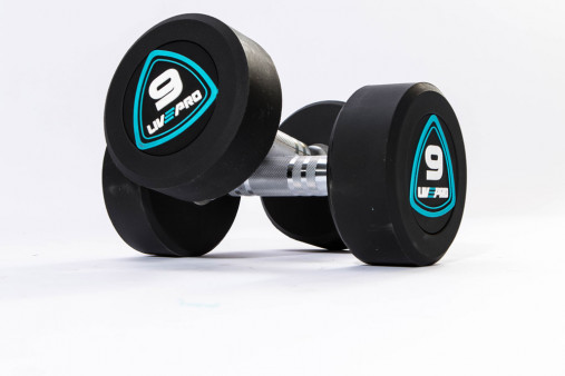 Гантели в уретане LIVEPRO Studio Dumbbells 10 кг, черный/синий Гантели в уретане LIVEPRO Studio Dumbbells 10 кг, черный/синий