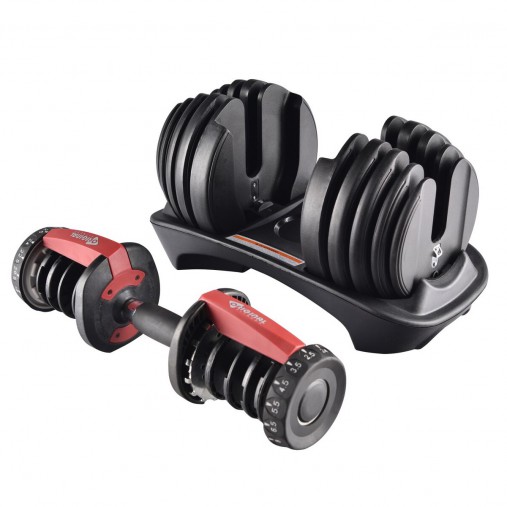 Регулируемая гантель Original Fitness 24 кг с 15 уровнями регулировки от 2,5 до 24кг Регулируемая гантель Original Fitness 24 кг с 15 уровнями регулировки от 2,5 до 24кг