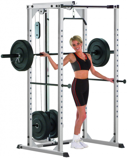 Классическая рама для приседов Body-Solid GPR78 с верхней тягой GLA78 в комплекте