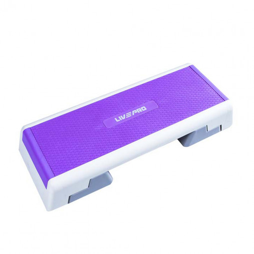 Степ-платформа LIVEPRO Aerobic Fitness Step фиолетовый/серый