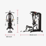 Многофункциональный тренажер с жимом ногами REBEL G9LP
