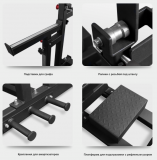 BRONZE GYM AL-320 Скамья для жима пауэрлифтерская