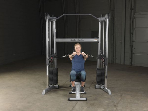 Сдвоенная блочная стойка / Кроссовер угловой Body-Solid GDCC200 со стеками 72.5 кг Сдвоенная блочная стойка / Кроссовер угловой Body-Solid GDCC200 со стеками 72.5 кг