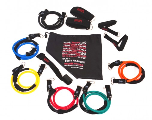 Набор эспандеров трубчатых (6 шт.) и аксессуаров в сумке Origina Fit.Tools Набор эспандеров трубчатых (6 шт.) и аксессуаров в сумке Origina Fit.Tools