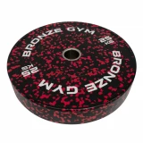Диск бамперный BRONZE GYM камуфляж красный 25кг