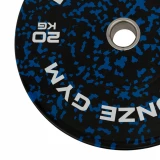 Диск бамперный BRONZE GYM камуфляж синий 20кг