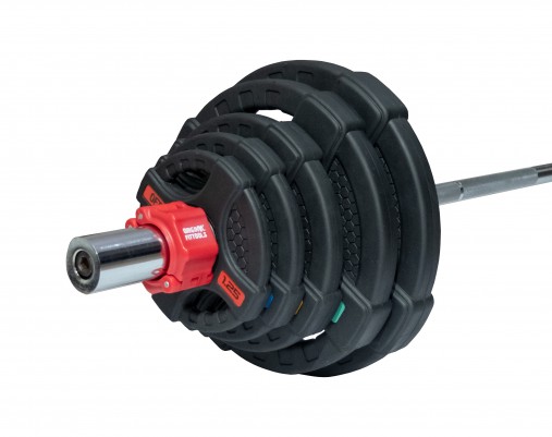 Штанга олимпийская наборная 83 кг OFT с обрезиненными черными блинами (диски 50 мм с двумя хватами, гриф 180 см) Штанга олимпийская наборная 83 кг OFT с обрезиненными черными блинами (диски 50 мм с двумя хватами, гриф 180 см)