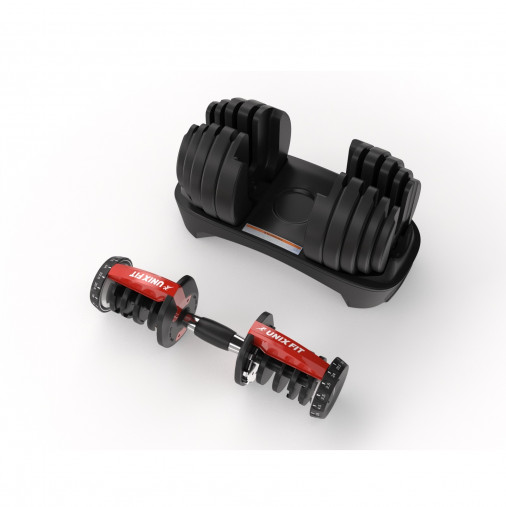 Гантель со ступенчатой регулировкой UNIX Fit (от 2.5 до 24 кг)