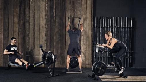 Комплект Concept2: гребной тренажер RowErg + лыжный тренажер SkiErg (c подставкой) Комплект Concept2: гребной тренажер RowErg + лыжный тренажер SkiErg (c подставкой)