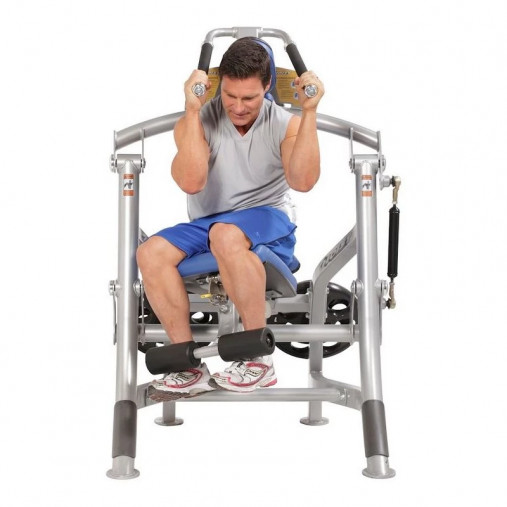 Пресс нагружаемый дисками HOIST ROC-IT RPL-5601 ABDOMINALS (цвет рамы: серебряный, обивка: черная)