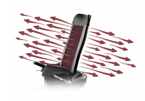 Сеточная спинка сидения обеспечивает вентиляционный эффект Сеточная спинка сидения обеспечивает вентиляционный эффект